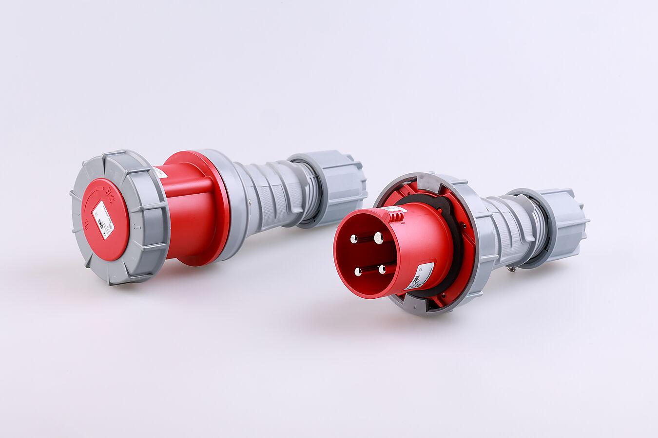 SET MALE/FEMALE PLUG 4P 63A IP67