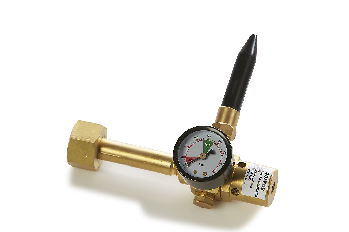 BALLOON FILL REGULATOR WITH GAUGE