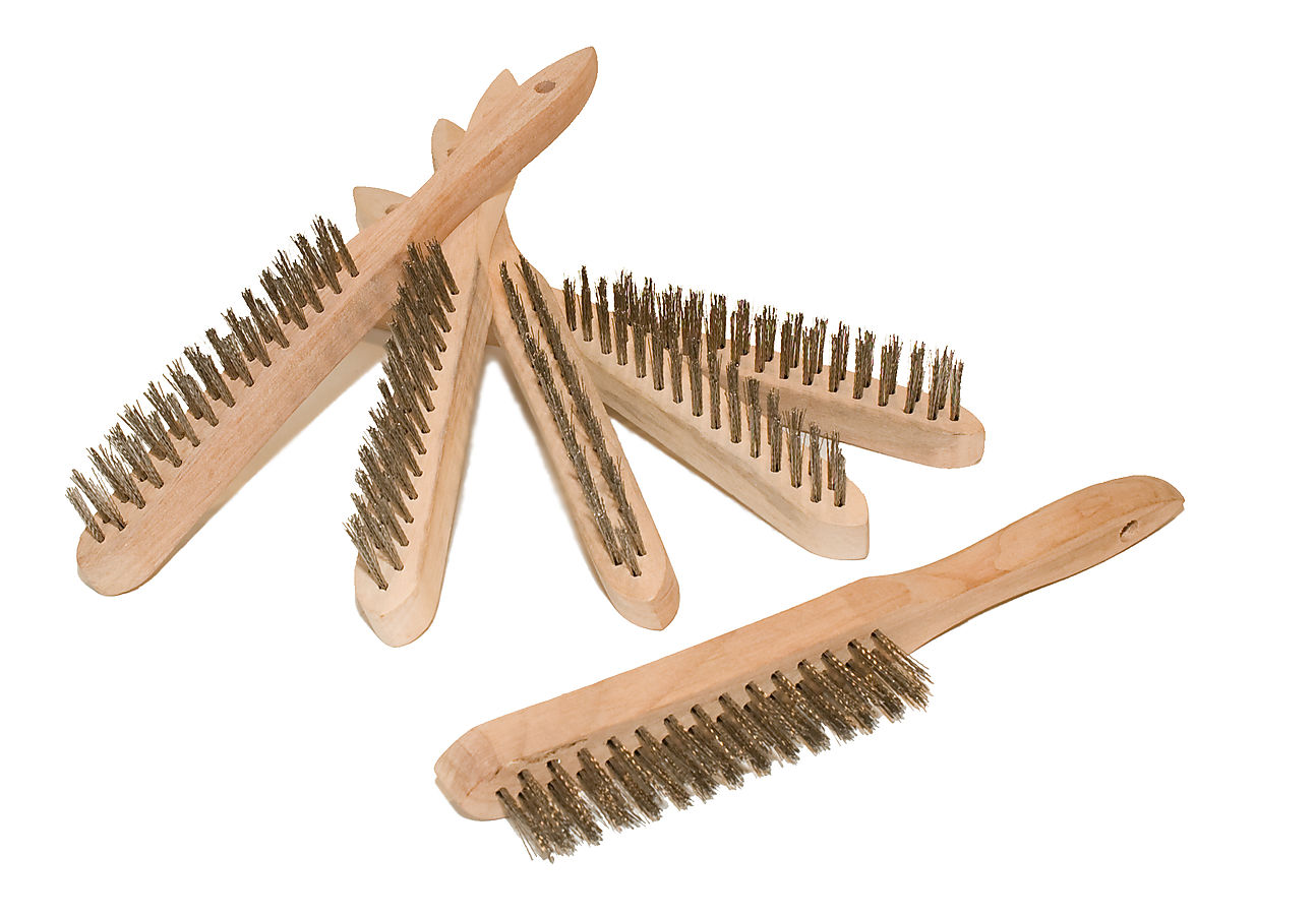 WIRE BRUSH STEEL. 6PCS