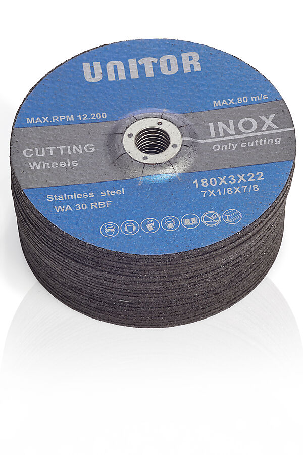 GRINDING DISCS INOX 230X6X22, 10 PCS