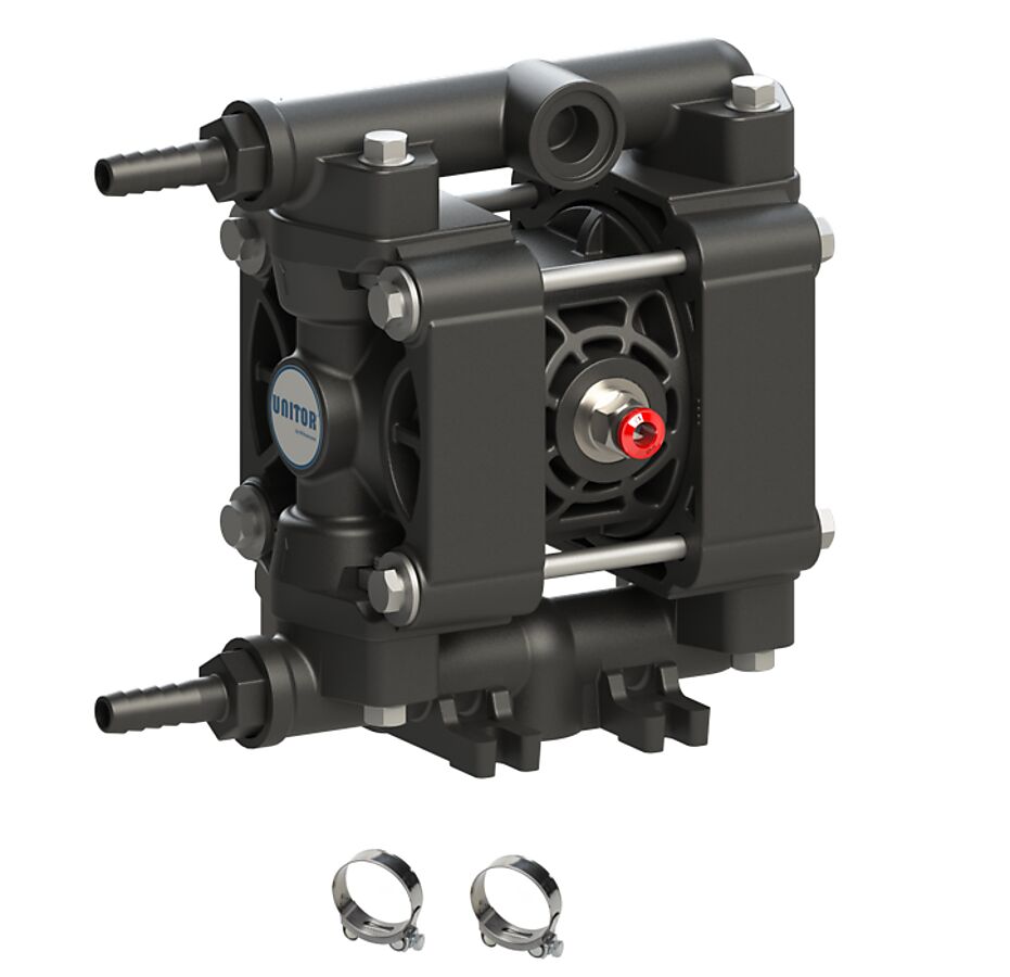UNITOR AEROFLOW DOUBLE DIAPHRAGM PUMP 3/8 INCH PP
