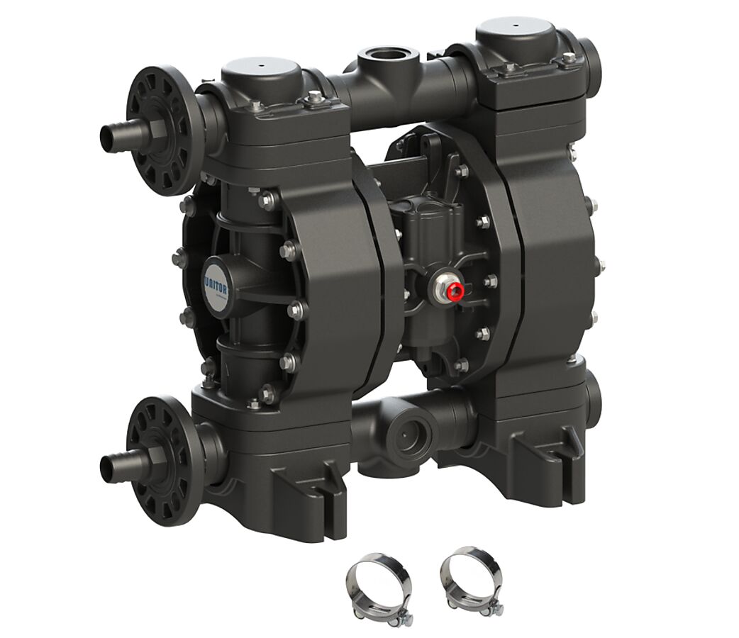 UNITOR AEROFLOW DOUBLE DIAPHRAGM PUMP 1 INCH PP