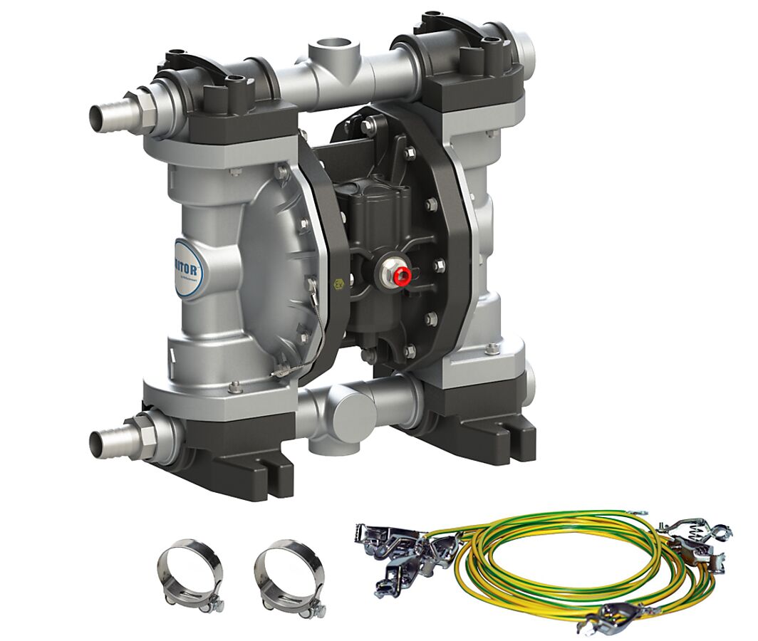 UNITOR AEROFLOW DOUBLE DIAPHRAGM PUMP 1 INCH ALU (ATEX Z1)