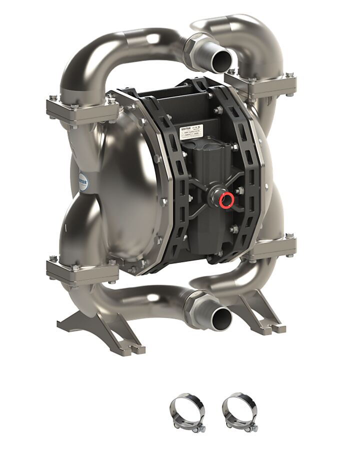 UNITOR AEROFLOW DOUBLE DIAPHRAGM PUMP 2 INCH SS