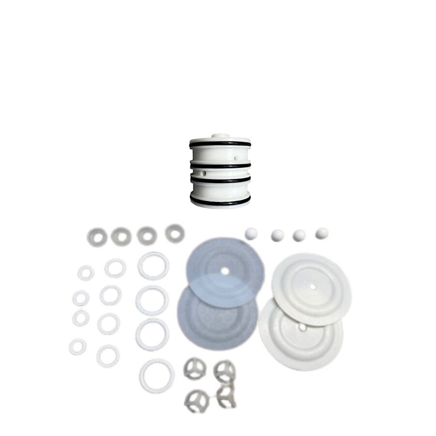 UNITOR AEROFLOW DOUBLE DIAPHRAGM PUMP 3/8 INCH PP – COMPLETE SERVICE KIT (AIR & FLUID SIDE)