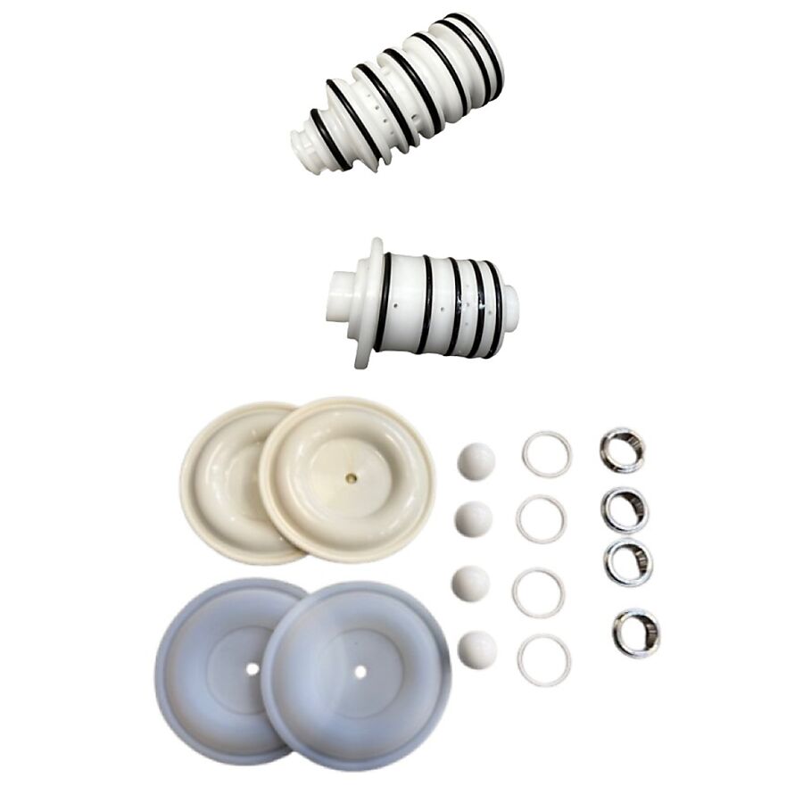 UNITOR AEROFLOW DOUBLE DIAPHRAGM PUMP 1 INCH SS - COMPLETE SERVICE KIT (AIR & FLUID SIDE)