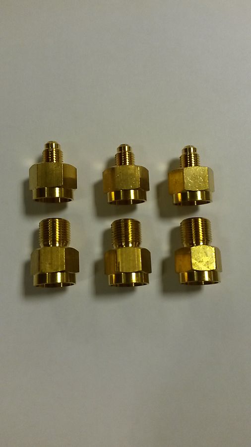 GAUGE ADAPTOR 3/8 -1/4, 6 PCS.