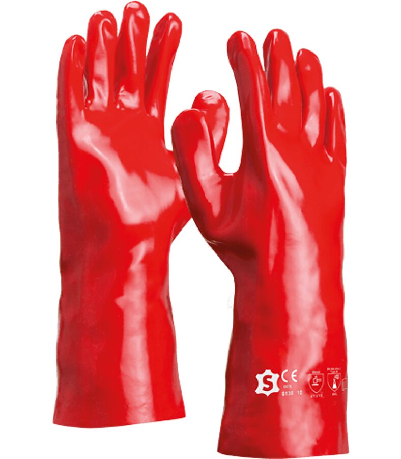 CHEMICAL GLOVES PVC, PAIR