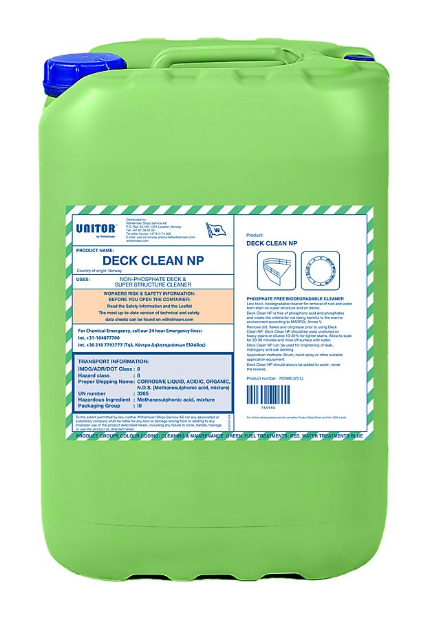 DECK CLEAN NP 25 LTR