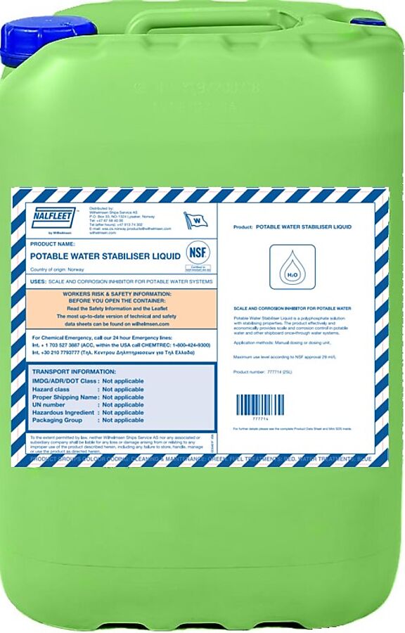 POTABLE WATER STABILISER LIQ.25 LTR
