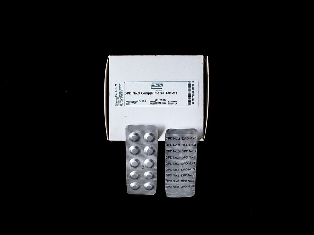 TOTAL CHLORINE DPD NO.3 TABLET (FOR MD100/600), 250 TESTS