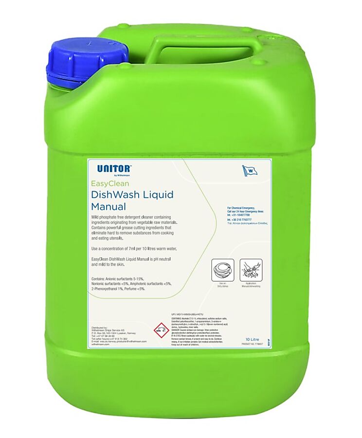 EASYCLEAN DISHWASH LIQUID MANUAL 10 LTR