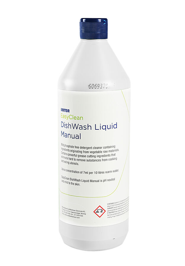 EASYCLEAN DISHWASH LIQUID MANUAL(12 x 1 ltr in box)
