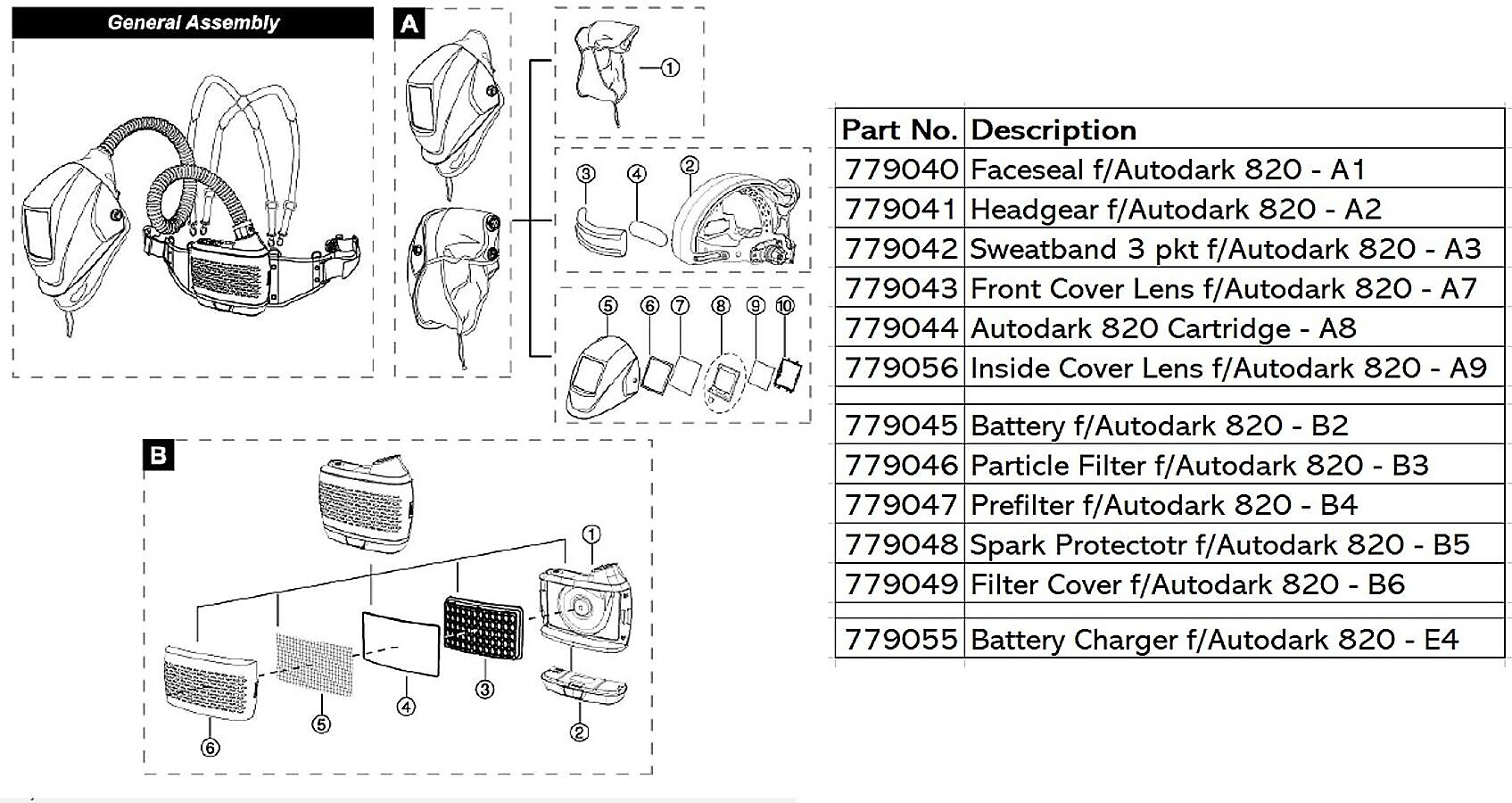 INSIDE COVER LENS F/AUTODARK 820 - A9